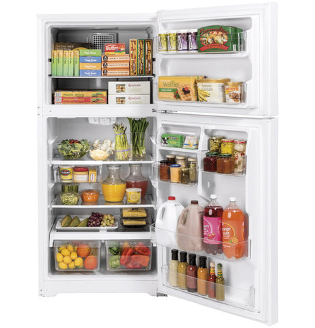 Refrigerator of model GTE19JTNRWW. Image # 5: GE® ENERGY STAR® 19.2 Cu. Ft. Top-Freezer Refrigerator