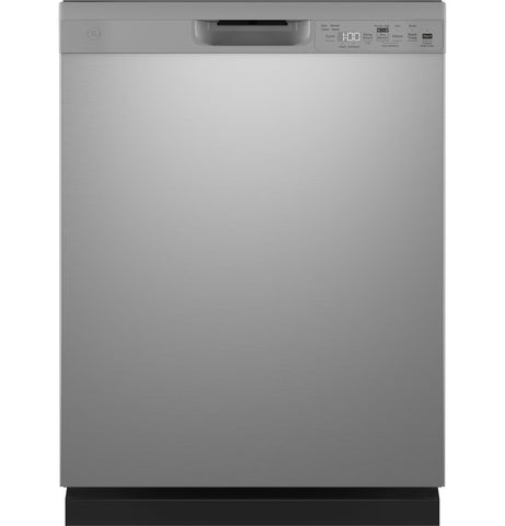 Dishwasher of model GDF550PSRSS. Image # 1: GE® Front Control with Plastic Interior Dishwasher with Sanitize Cycle & Dry Boost