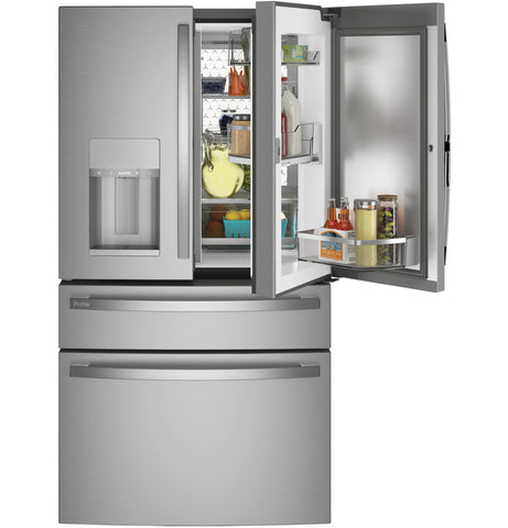 Refrigerator of model PVD28BYNFS. Image # 5: GE Profile™ 27.9 Cu. Ft. Smart Fingerprint Resistant 4-Door French-Door Refrigerator with Door In Door