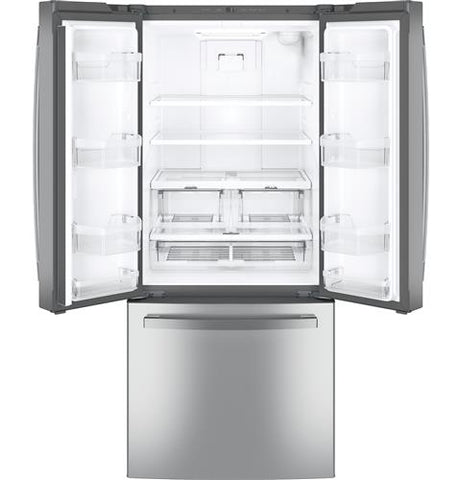 Refrigerator of model GNE21FYKFS. Image # 10: GE® ENERGY STAR® 20.8 Cu. Ft. French-Door Refrigerator