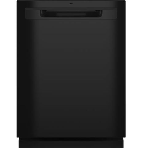Dishwasher of model GDP630PGRBB. Image # 1: GE® Top Control with Plastic Interior Dishwasher with Sanitize Cycle & Dry Boost