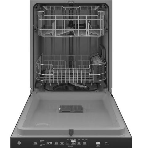 Dishwasher of model GDP630PGRBB. Image # 2: GE® Top Control with Plastic Interior Dishwasher with Sanitize Cycle & Dry Boost