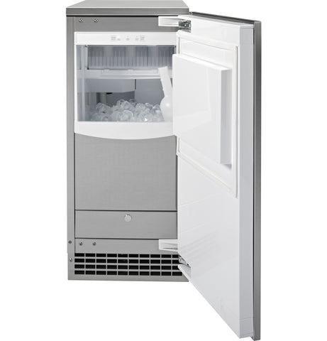 Freezer of model UCC15NJII. Image # 2: GE Ice Maker 15-Inch - Gourmet Clear Ice