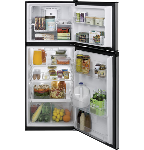 Refrigerator of model GPE12FSKSB. Image # 3: GE® ENERGY STAR® 11.6 cu. ft. Top-Freezer Refrigerator