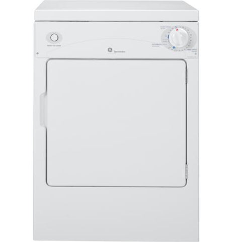 Dryer of model DSKP333ECWW. Image # 1: GE Spacemaker® 120V 3.6 cu. ft. Capacity Portable Electric Dryer