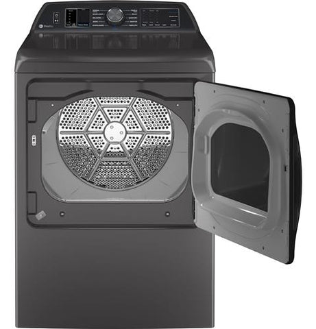 Dryer of model PTD70GBPTDG. Image # 6: GE Profile™ 7.4 cu. ft. Capacity Smart aluminized alloy drum Gas Dryer with Sanitize Cycle and Sensor Dry