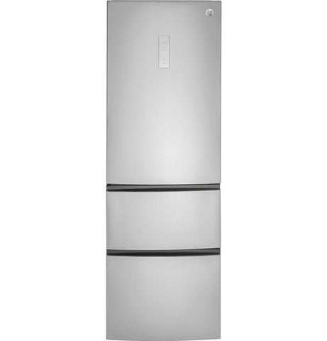 Refrigerator of model GLE12HSLSS. Image # 1: GE® 11.9 Cu. Ft. Bottom-Freezer Refrigerator