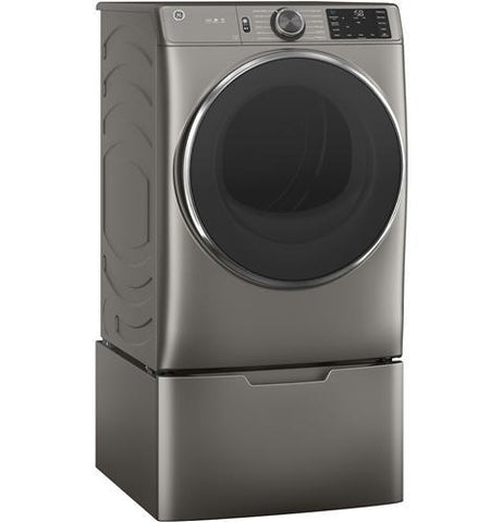 Dryer of model GFD65GSPNSN. Image # 5: GE® 7.8 cu. ft. Capacity Smart Front Load Gas Dryer with Steam