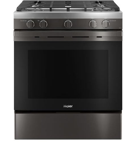 Range of model QGSS740BNTS. Image # 1: GE 30" Smart Slide-In Gas Range with Convection