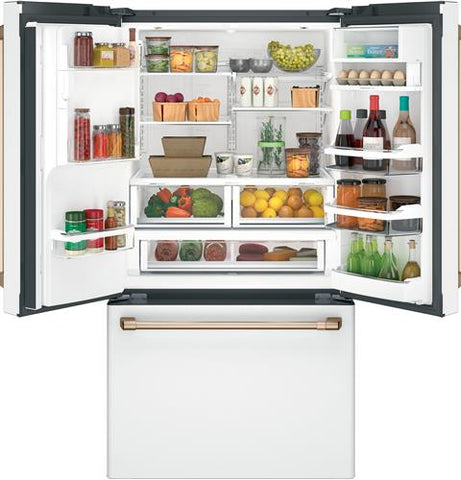 Refrigerator of model CFE28TP4MW2. Image # 2: GE Café™ ENERGY STAR® 27.8 Cu. Ft. Smart French-Door Refrigerator with Hot Water Dispenser