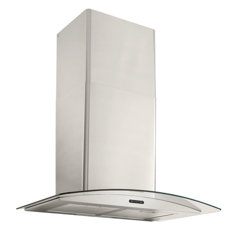Ventilation of model EW4630SS. Image # 1: Broan 30-In. Convertible Wall Mount Curved Glass Chimney Range Hood with LED Light in Stainless Steel