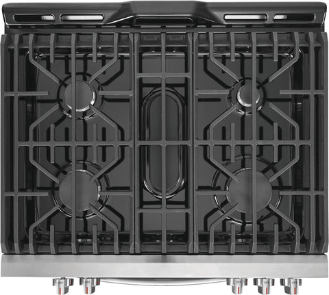 Range of model FGGH3047VF. Image # 3: Frigidaire Gallery 30'' Front Control Gas Range with Air Fry