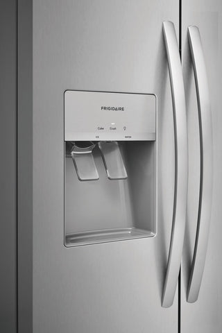 Refrigerator of model FRSS2623AS. Image # 3: Frigidaire 25.6 Cu. Ft. 36'' Standard Depth Side by Side Refrigerator