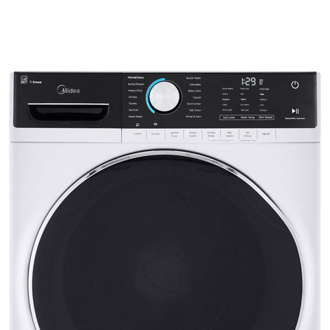 Washer of model MLH52S7AWW. Image # 8: Midea 5.2 Cu. Ft. Capacity Front Load Washer White