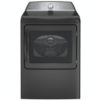 Dryer of model PTD60EBPRDG. Image # 7: GE Profile™ 7.4 cu. ft. Capacity aluminized alloy drum Electric Dryer with Sanitize Cycle and Sensor Dry