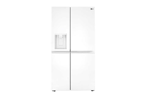 Refrigerator of model LRSXS2706W. Image # 8: LG 27 cu. ft. Side-by-Side Refrigerator with Smooth Touch Ice Dispenser