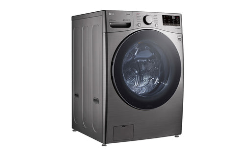 Washer of model WM3600HVA. Image # 2: LG 4.5 cu. ft. Ultra Large Capacity Smart wi-fi Enabled Front Load Washer with Built-In Intelligence & Steam Technology