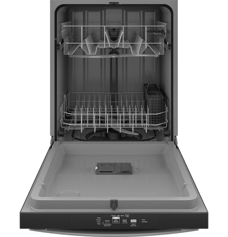 Dishwasher of model GDT535PYVFS. Image # 4: GE® Top Control with Plastic Interior Dishwasher with Sanitize Cycle & Dry Boost