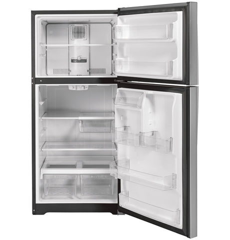 Refrigerator of model GTS19KYNRFS. Image # 2: GE® 19.2 Cu. Ft. Top-Freezer Refrigerator
