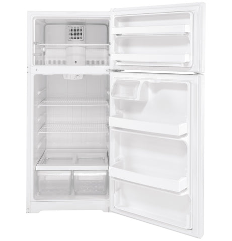 Refrigerator of model GTS17DTNRWW. Image # 2: GE® 16.6 Cu. Ft. Top-Freezer Refrigerator
