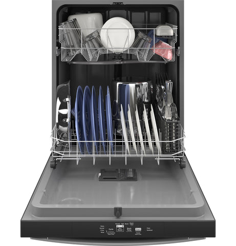Dishwasher of model GDT535PYVFS. Image # 3: GE® Top Control with Plastic Interior Dishwasher with Sanitize Cycle & Dry Boost