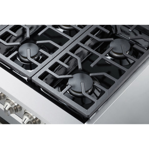 Range of model AK3605. Image # 3: NXR-36" Professional Range with Six Burners, Convection Oven, Natural Gas