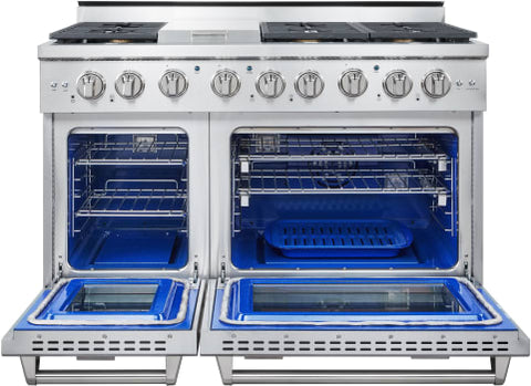 Range of model AK4807. Image # 2: NXR-NXR 48" Professional Range with Six Burners, Griddle, Convection Oven, Natural Gas