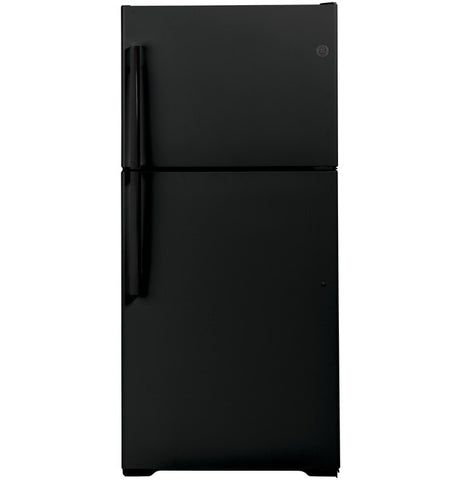 Refrigerator of model GTE19JTNRBB. Image # 1: GE® ENERGY STAR® 19.2 Cu. Ft. Top-Freezer Refrigerator
