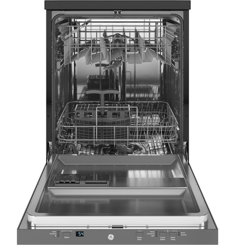 Dishwasher of model GPT225SSLSS. Image # 3: GE® 24" Stainless Steel Interior Portable Dishwasher with Sanitize Cycle