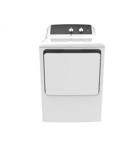 Dryer of model GTX52EASPWB. Image # 1: GE® 6.2 cu. ft. Capacity aluminized alloy drum Electric Dryer