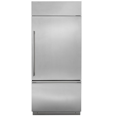 Refrigerator of model ZICS360NVRH. Image # 3: GE Monogram 36" Built-In Bottom-Freezer Refrigerator