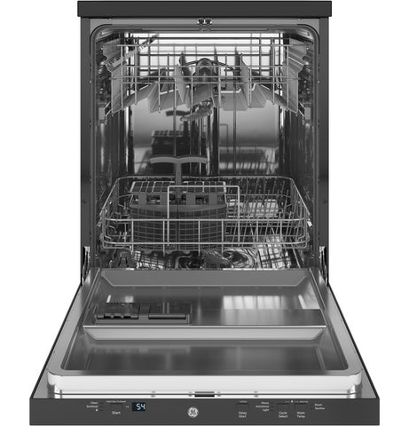 Dishwasher of model GPT225SGLBB. Image # 2: GE® 24" Stainless Steel Interior Portable Dishwasher with Sanitize Cycle