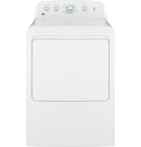 Dryer of model GTD42GASJWW. Image # 1: GE® 7.2 cu. ft. Capacity aluminized alloy drum Gas Dryer