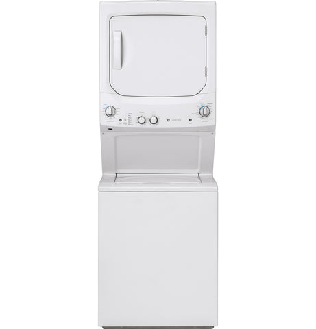 Dryer of model GUD27ESSMWW. Image # 9: GE Unitized Spacemaker® 3.8 cu. ft. Capacity Washer with Stainless Steel Basket and 5.9 cu. ft. Capacity Electric Dryer