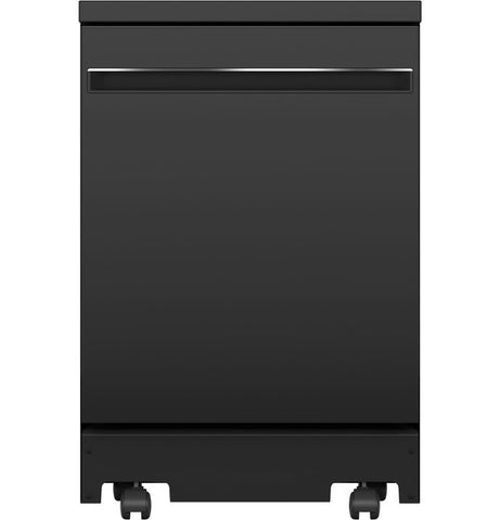 Dishwasher of model GPT225SGLBB. Image # 1: GE® 24" Stainless Steel Interior Portable Dishwasher with Sanitize Cycle