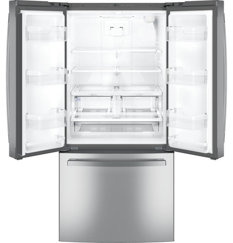 Refrigerator of model GNE25JYKFS. Image # 6: GE® ENERGY STAR® 24.7 Cu. Ft. French-Door Refrigerator