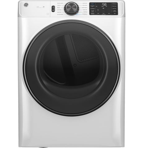 Dryer of model GFD65GSSVWW. Image # 1: GE® ENERGY STAR® 7.8 cu. ft. Capacity Smart Front Load Gas Dryer with Steam and Sanitize Cycle