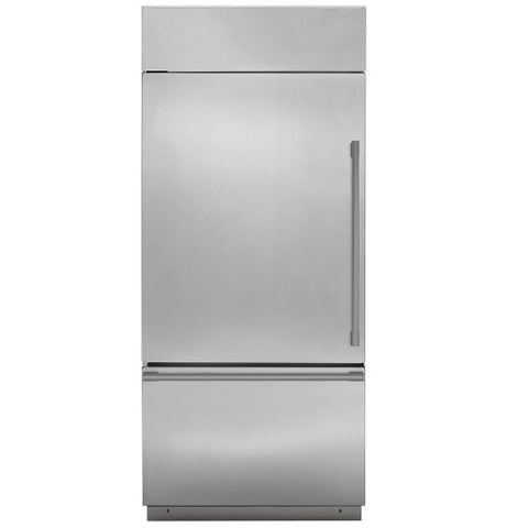 Refrigerator of model ZICS360NVLH. Image # 1: GE Monogram 36" Built-In Bottom-Freezer Refrigerator