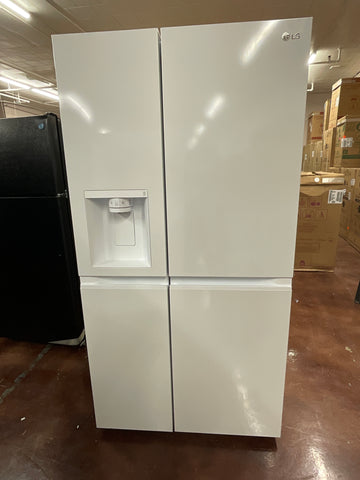 Refrigerator of model LRSXS2706W. Image # 1: LG 27 cu. ft. Side-by-Side Refrigerator with Smooth Touch Ice Dispenser