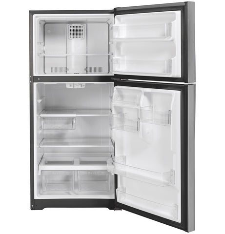 Refrigerator of model GTE19JSNRSS. Image # 2: GE® ENERGY STAR® 19.2 Cu. Ft. Top-Freezer Refrigerator