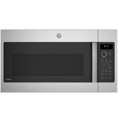 Microwave Oven of model PVM9179SRSS. Image # 1: GE Profile™ 1.7 Cu. Ft. Convection Over-the-Range Microwave Oven
