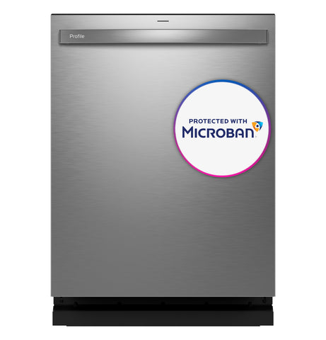 Dishwasher of model PDT715SYVFS. Image # 4: GE Profile™ Fingerprint Resistant Top Control with Stainless Steel Interior Dishwasher with Microban™ Antimicrobial Protection with Sanitize Cycle