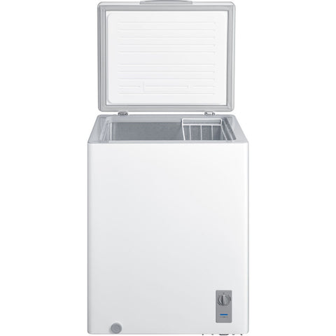 Freezer of model MRC05M4AWW. Image # 2: Midea 5.0 CF Chest Freezer, Contour Design