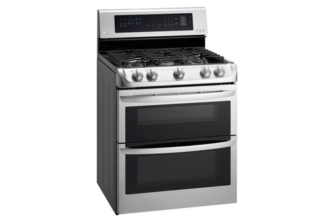 Range of model LDG4313ST. Image # 2: LG 6.9 cu. ft. Gas Double Oven Range with ProBake Convection® and EasyClean® ***