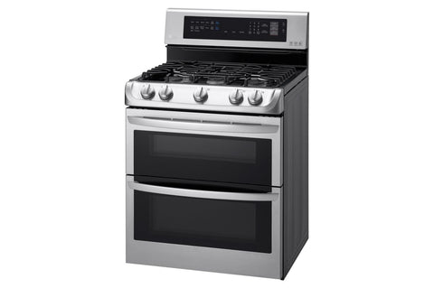 Range of model LDG4313ST. Image # 3: LG 6.9 cu. ft. Gas Double Oven Range with ProBake Convection® and EasyClean® ***