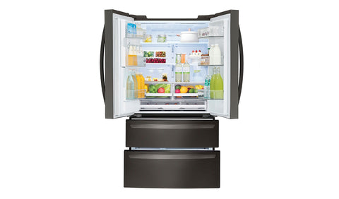 Refrigerator of model LMXS28626D. Image # 2: LG Black Stainless Steel Series 28 cu.ft. Capacity 4-Door French Door Refrigerator ***