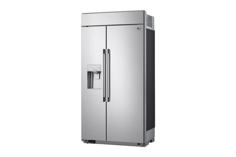 Refrigerator of model SRSXB2622S. Image # 3: LG STUDIO 26 cu. ft. Smart Side-by-Side Built-In Refrigerator with Ice & Water Dispenser ***