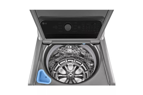 Washer of model WT7400CV. Image # 2: LG - 5.5 cu.ft. Mega Capacity Smart wi-fi Enabled Top Load Washer with TurboWash3D™ Technology