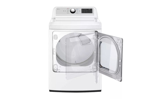 Dryer of model DLE7400WE. Image # 2: LG -7.3 cu. ft. Ultra Large Capacity Smart wi-fi Enabled Rear Control Electric Dryer with EasyLoad™ Door ***