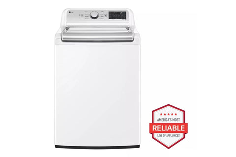 Washer of model WT7400CW. Image # 1: LG -5.5 cu.ft. Mega Capacity Smart wi-fi Enabled Top Load Washer with TurboWash3D™ Technology ***